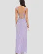 Purple Lace Sweetheart Maxi Dress