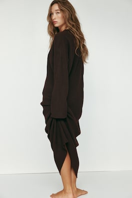Rib-knit dress