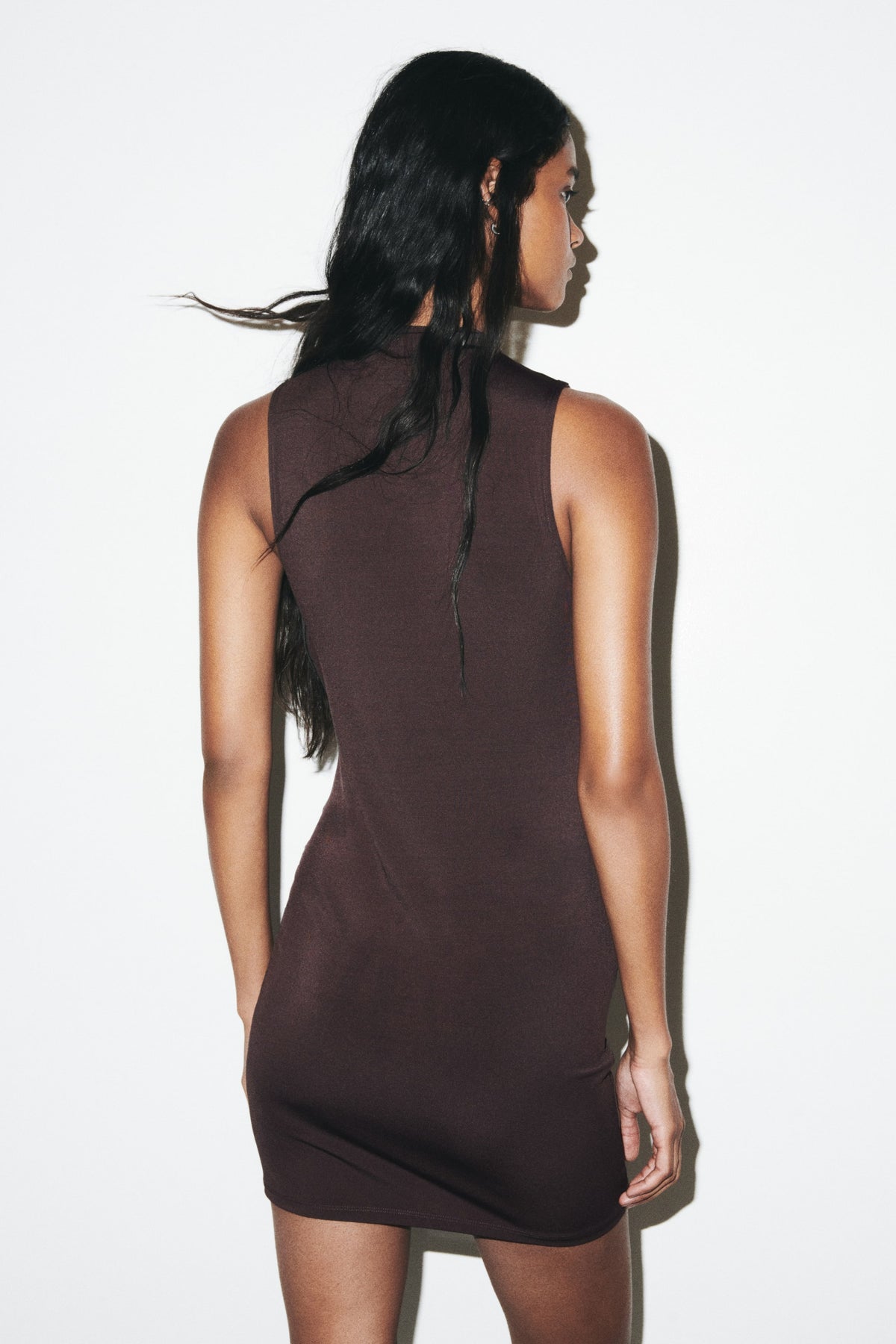 Draped jersey dress