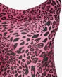 Purple Tie-back Maxi Animal Dress